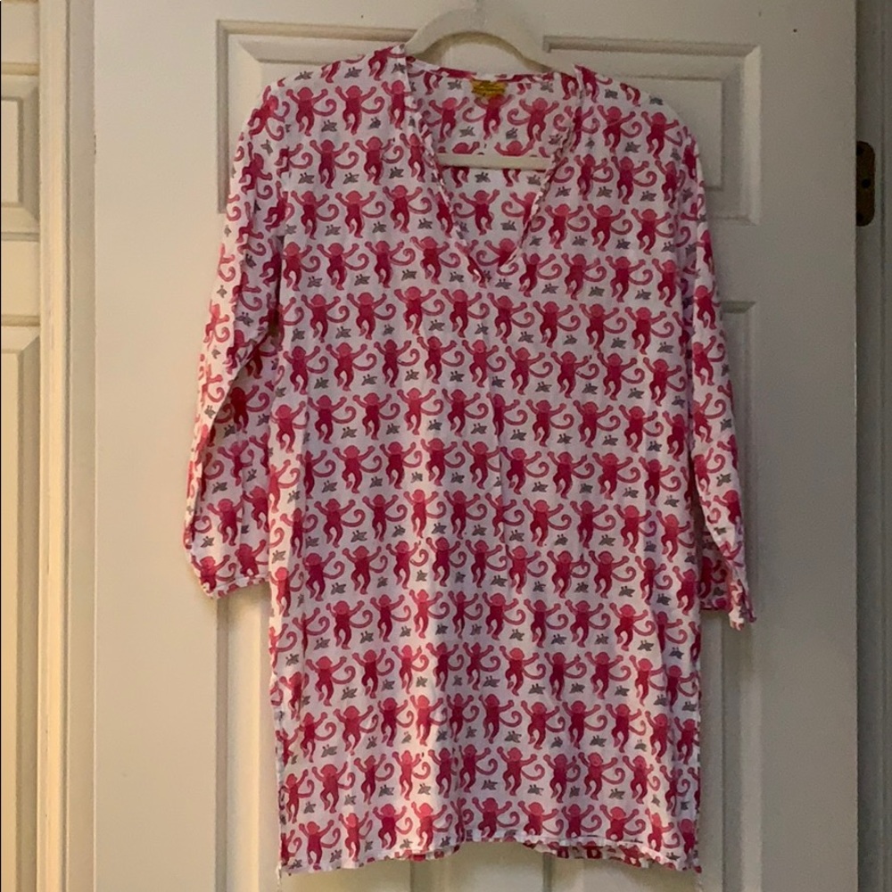 Roberta Roller Rabbit coverup M monkey design